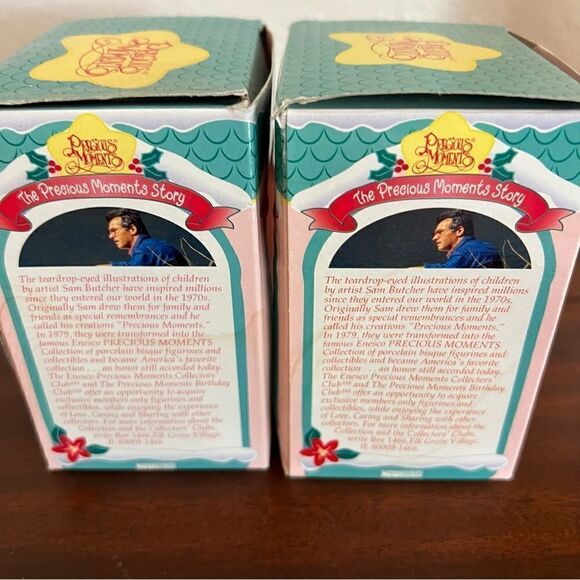 Two Vintage Precious Moments Christmas Ornaments in Original Boxes. Great Cond!! - Picture 3 of 11